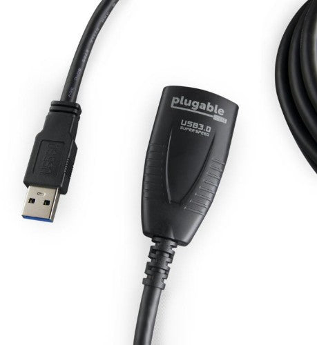 Plugable Technologies USB3-5M-D USB cable 196.9" (5 m) USB 3.2 Gen 1 (3.1 Gen 1) USB A Black