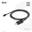 CLUB3D CAC-1187 video cable adapter 70.9" (1.8 m) Mini DisplayPort HDMI Black