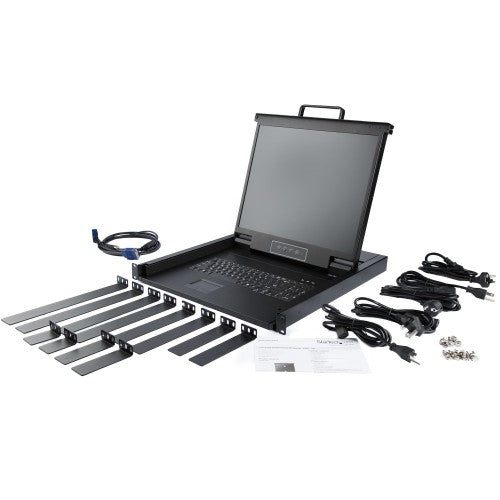 StarTech.com RKCONS1701 rack console 17" 1280 x 1024 pixels Steel 1U