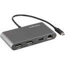 StarTech.com TB3DKM2DPL laptop dock/port replicator Wired Thunderbolt 3 Gray