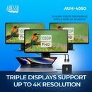 Adesso AUH-4050 laptop dock/port replicator Wired USB 3.2 Gen 1 (3.1 Gen 1) Type-C Black