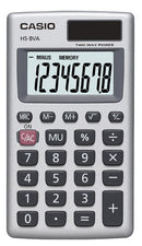 Casio HS-8VA calculator Pocket Basic Gray, White