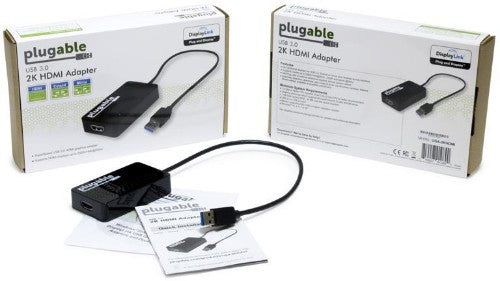 Plugable Technologies UGA-2KHDMI video cable adapter USB Type-A HDMI Black