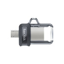 SanDisk 32GB Ultra Dual m3.0 USB flash drive USB Type-A / Micro-USB 3.2 Gen 2 (3.1 Gen 2) Gray, Stainless steel