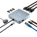 Adesso AUH-4051-TAA laptop dock/port replicator Wired USB 3.2 Gen 2 (3.1 Gen 2) Type-C Gray