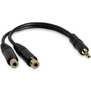 StarTech.com MUY1MFF audio cable 5.91" (0.15 m) 3.5mm 2 x 3.5mm Black