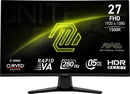 MSI MAG 274CXF computer monitor 27" 1920 x 1080 pixels Full HD Black