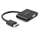 StarTech.com DP2VGAHD20 video cable adapter DisplayPort HDMI + VGA (D-Sub) Black