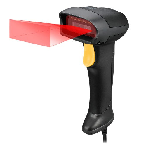 Adesso NuScan 2500TU Handheld bar code reader 1D/2D CMOS Black, Yellow