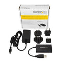 StarTech.com HB30A3A1CSFS interface hub USB 3.2 Gen 1 (3.1 Gen 1) Type-A 5000 Mbit/s Black