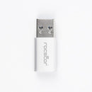 Rocstor Y10A207-A1 cable gender changer USB A USB C Gray