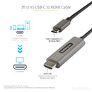 StarTech.com CDP2HDMM1MH video cable adapter 39.4" (1 m) HDMI Type A (Standard) USB Type-C Black, Silver