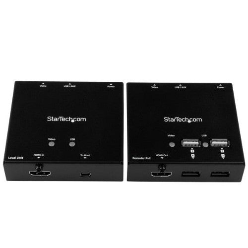 StarTech.com ST121USBHD AV extender AV transmitter & receiver Black