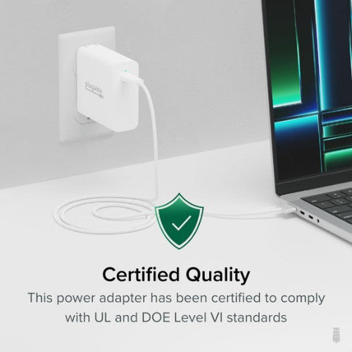 Plugable Technologies PS-EPR-140C1 mobile device charger Universal White AC Fast charging Indoor