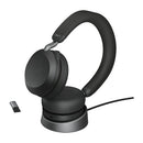 Jabra Evolve2 75 Headset Wired & Wireless Head-band Office/Call center Bluetooth Charging stand Black