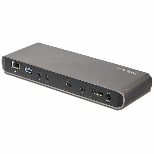 StarTech.com TB3DK2DPPD laptop dock/port replicator Wired USB 3.2 Gen 1 (3.1 Gen 1) Type-C Black, Gray