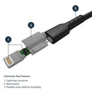StarTech.com RUSBLTMM2MB lightning cable 78.7" (2 m) Black
