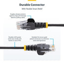StarTech.com N6PAT9INBKS networking cable Black 7.87" (0.2 m) Cat6 U/UTP (UTP)