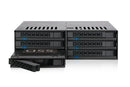 Icy Dock MB326SP-B disk array 0 TB Rack (1U) Black