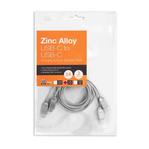 Siig CB-US0L11-S1 USB cable 39.6" (1.01 m) USB C Zinc