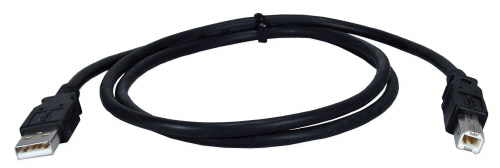 QVS CC2209C-06 USB cable USB 2.0 70.9" (1.8 m) USB A USB B Black