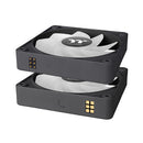Thermaltake CL-F192-PL12SW-A computer cooling system Computer case Fan 4.72" (12 cm) Black 3 pc(s)