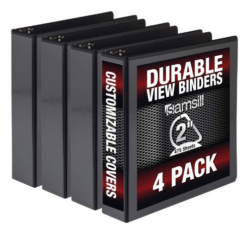 Samsill Durable ring binder A4 Black