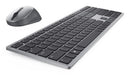 DELL KM7321W keyboard Mouse included Office RF Wireless + Bluetooth US English Gray, Titanium
