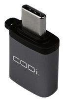 CODi ADP-CA10 cable gender changer USB-C USB-A Gray