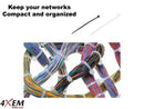 4XEM 4X8ZIPTIE100BR cable tie Releasable cable tie Nylon Black 100 pc(s)