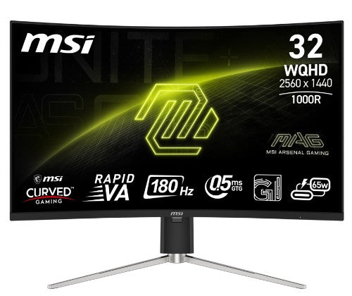 MSI MAG 325CQRF QD E2 computer monitor 31.5" 2560 x 1440 pixels Wide Quad HD LED Black
