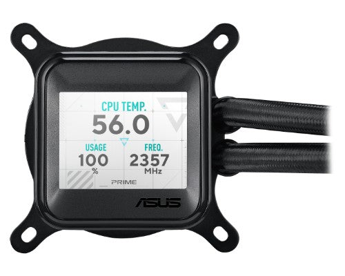 ASUS Prime LC 360 ARGB LCD Processor All-in-one liquid cooler 4.72" (12 cm) Black