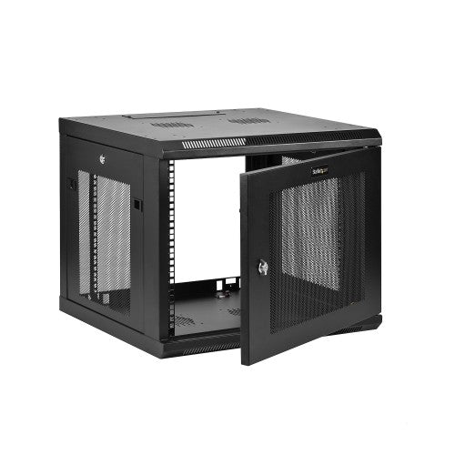 StarTech.com RK920WALM rack cabinet 9U Wall mounted rack Black