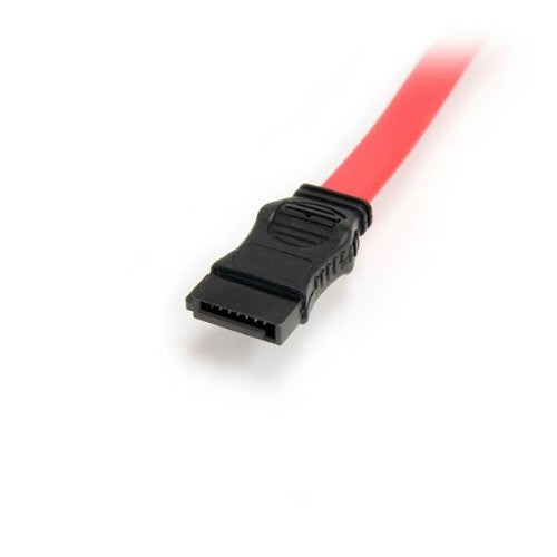 StarTech.com SLSATAF12 SATA cable 12" (0.304 m) SATA 13-pin SATA 7-pin + Molex (4-pin) Red