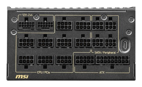 MSI MEG Ai1600T PCIE5 power supply unit 1600 W 24-pin ATX ATX Black