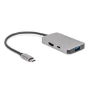 Rocstor Y10A265-A1 notebook dock/port replicator USB 2.0 Type-C Silver