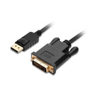 Siig CB-DP1V12-S1 video cable adapter 70.9" (1.8 m) DisplayPort DVI-D Black