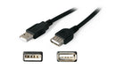 AddOn Networks 6in USB 2.0 USB cable 5.91" (0.15 m) USB A Black