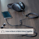 StarTech.com MUY1MFFS audio cable 7.87" (0.2 m) 3.5mm 2x3.5mm Black