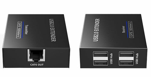Rocstor Y10G004-B1 AV extender AV transmitter & receiver Black