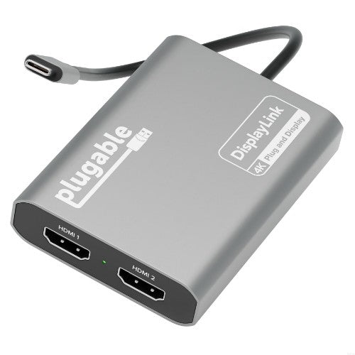 Plugable Technologies USBC-6950M USB graphics adapter 3840 x 2160 pixels Silver
