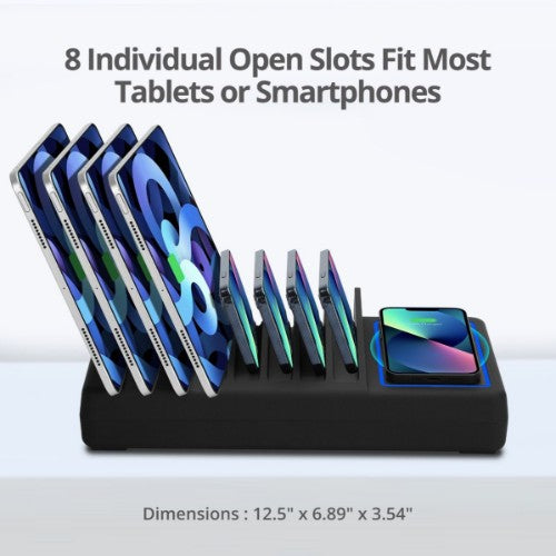 Siig AC-PW1R11-S1 mobile device charger Universal Black Wireless charging Fast charging Indoor