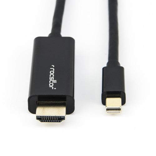 Rocstor Y10C196-B1 video cable adapter 78.7" (2 m) Mini DisplayPort HDMI Type A (Standard) Black