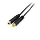 StarTech.com MUY1MFF audio cable 5.91" (0.15 m) 3.5mm 2 x 3.5mm Black