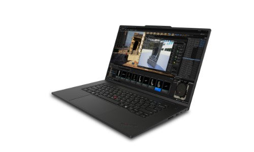 Lenovo ThinkPad P1 Gen 7 Intel Core Ultra 7 155H Mobile workstation 16" Touchscreen WQUXGA 32 GB LPDDR5x-SDRAM 1 TB SSD NVIDIA RTX 1000 Ada Wi-Fi 7 (802.11be) Windows 11 Pro Portuguese Black