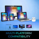 Adesso Xtream T1 Headset Wireless In-ear Calls/Music USB Type-C Bluetooth White