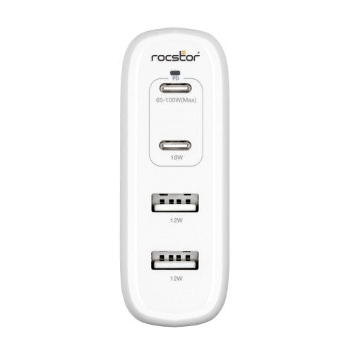 Rocstor Y10A245-W1 mobile device charger Laptop, Tablet White AC Indoor