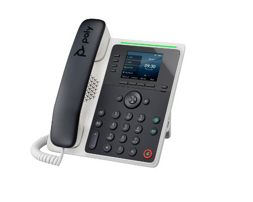 HP Poly Edge E220 IP Phone and PoE-enabled with Power Supply