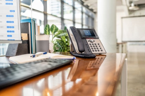 Poly Edge E550 IP Phone and PoE-enabled