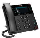HP Poly VVX 450 12-Line IP Phone and PoE-enabled with Power Supply
